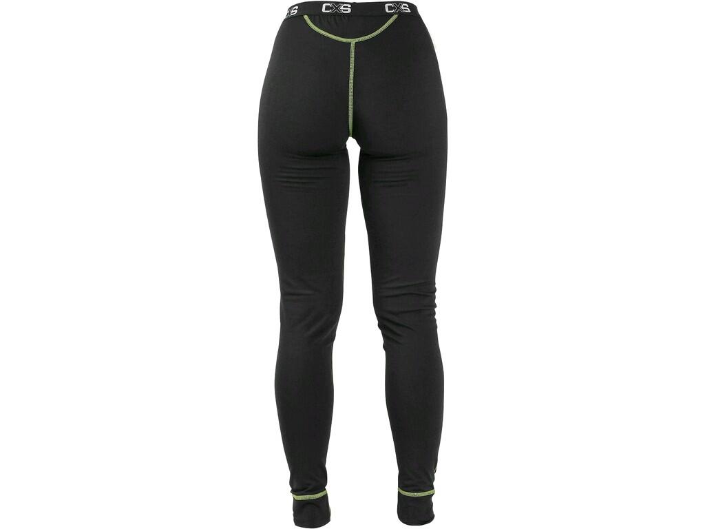 Spodky CXS REWARD, funkčné, dámske, čierno-zelené